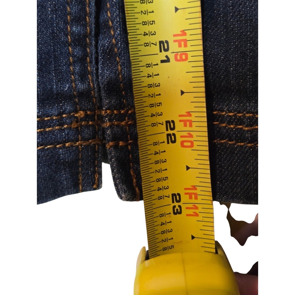 Lane Bryant Womens Plus Size 18 Denim Skirt Dark Wash Cargo Utility Knee Length - Picture 6 of 7